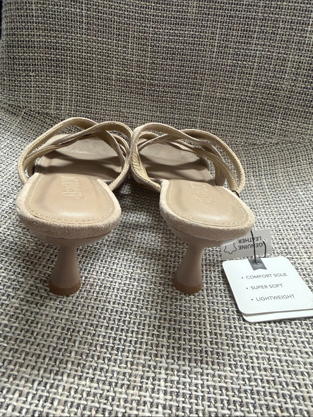 NWT Jason Wu Kims Taupe Suede Leather Heeled Sandals size 8.5 - Picture 3 of 3